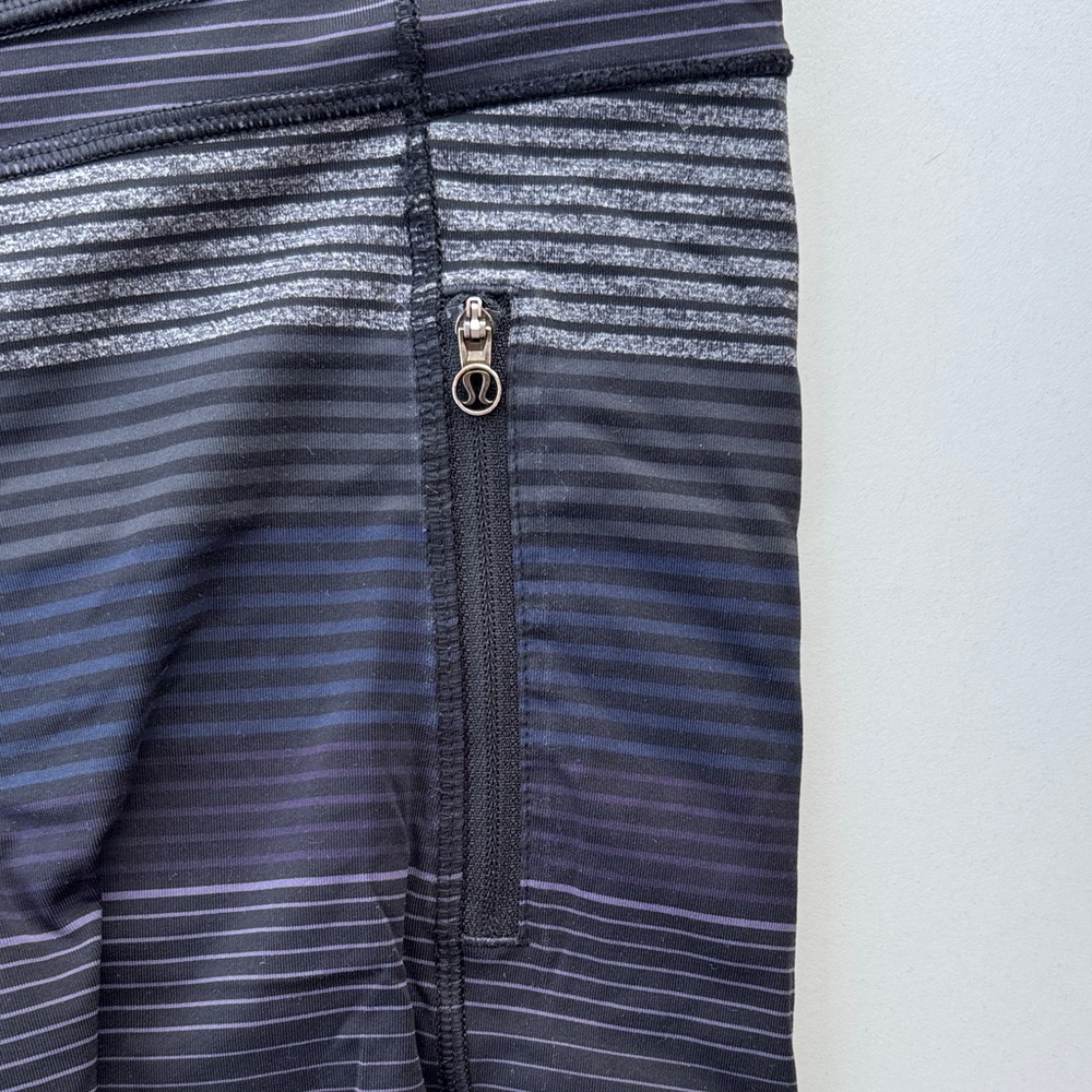 lululemon athletica Black Striped Leggings - Picture 4 of 6